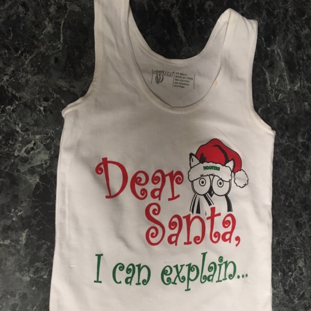 Hooters Special Edition Dear Santa Tank Top